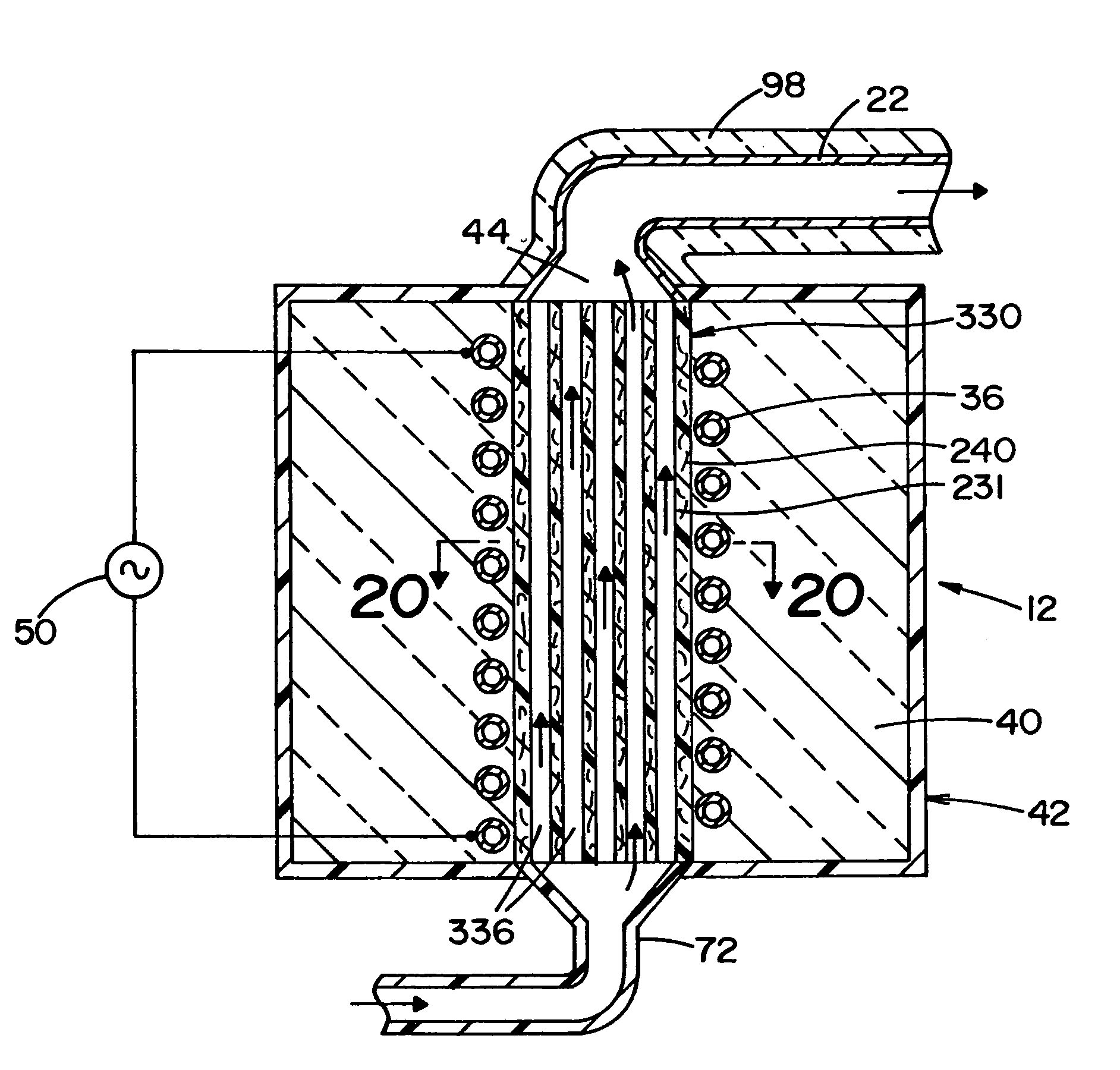 Method for vaporizing a fluid using an electromagnetically responsive heating apparatus