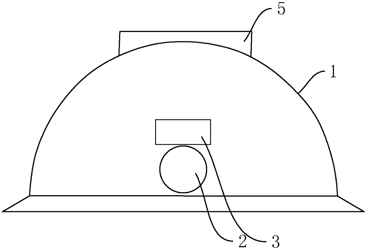 Wireless charging intelligent lighting helmet