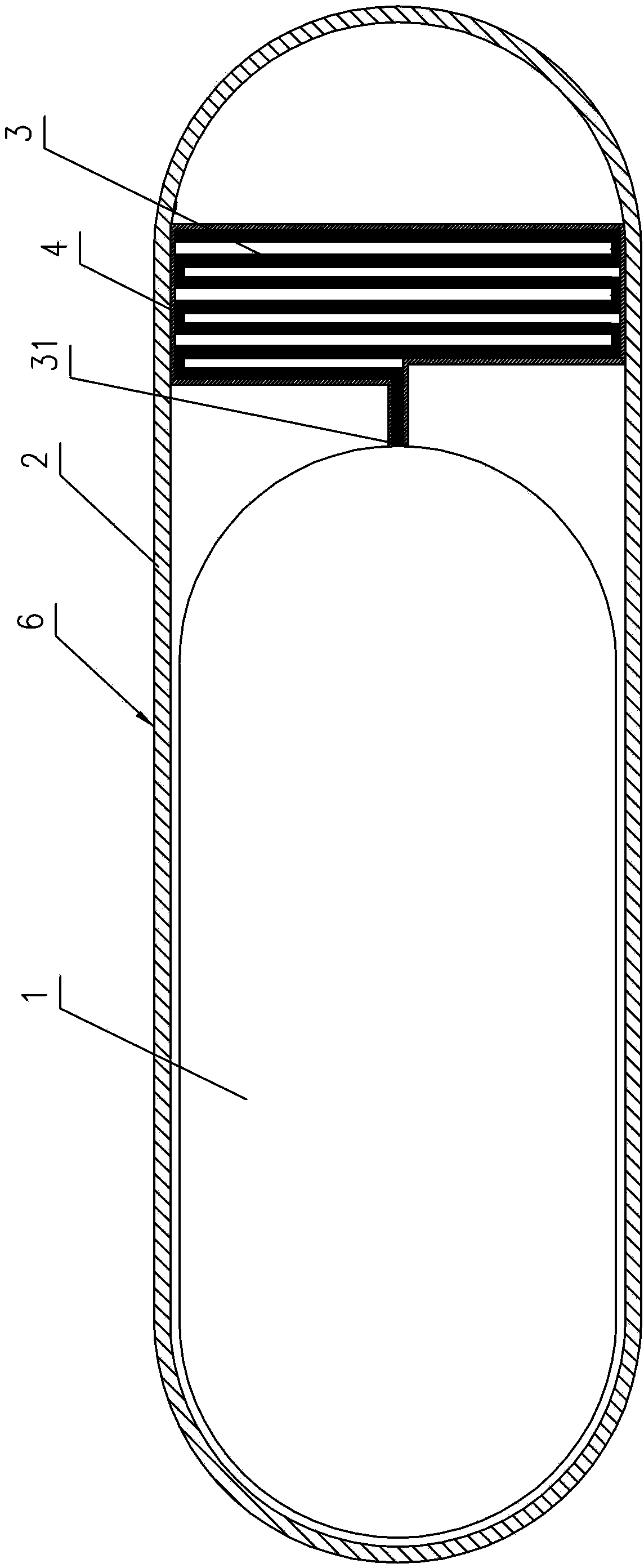 Self-stable patency capsule of alimentary canal