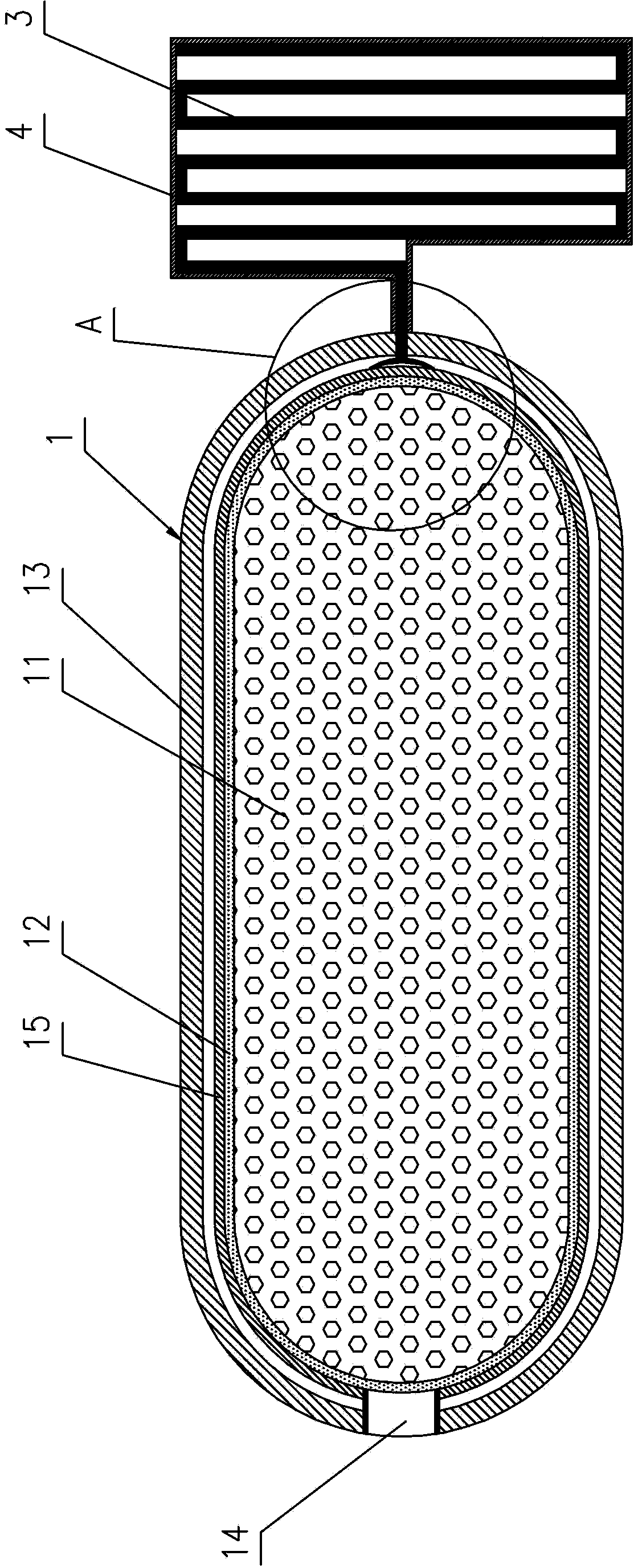 Self-stable patency capsule of alimentary canal