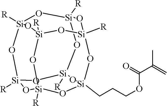 Polyhedral oligomeric silsesquioxane amphiphilic block copolymer and preparation method thereof