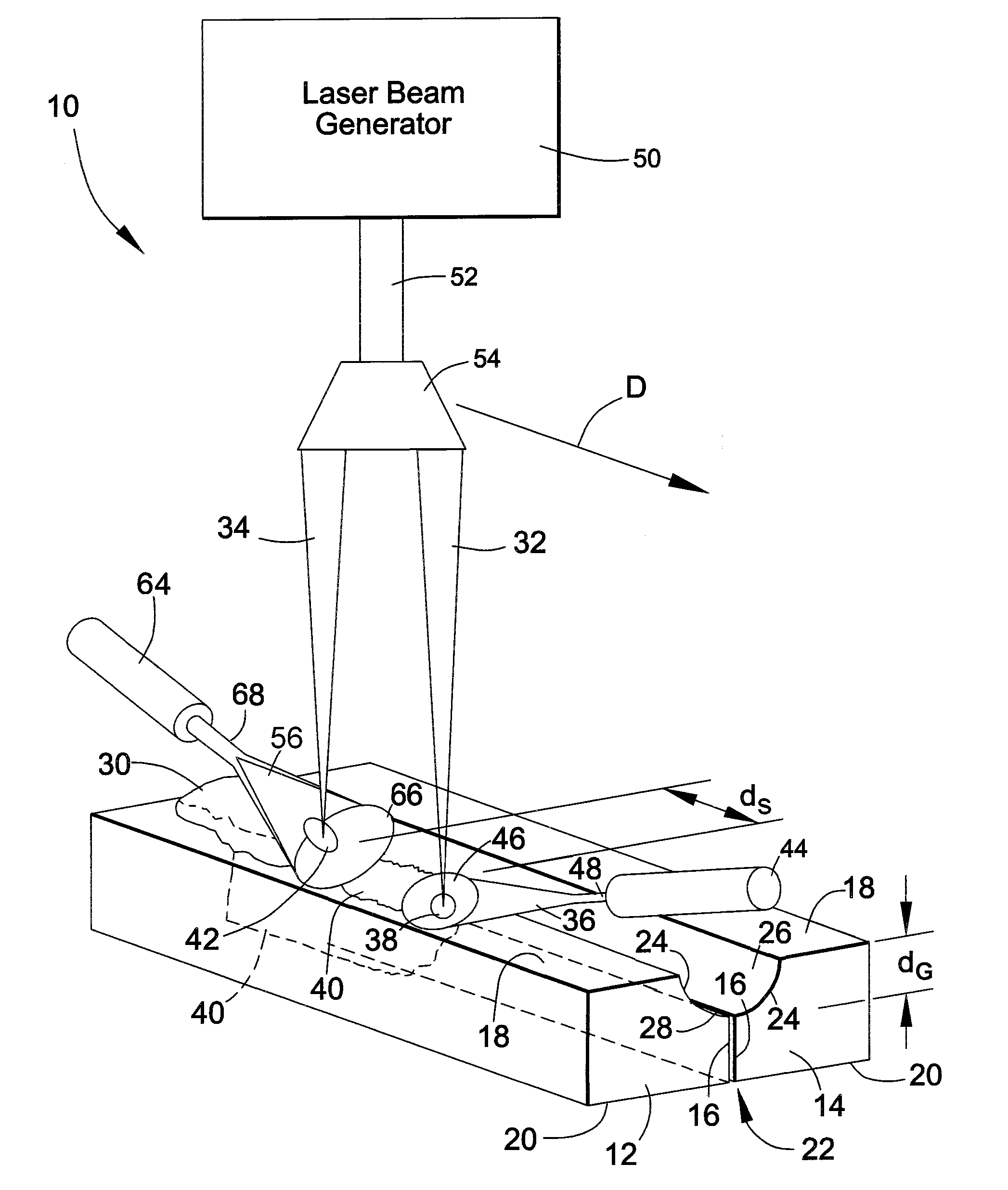 Hybrid laser arc welding process and apparatus