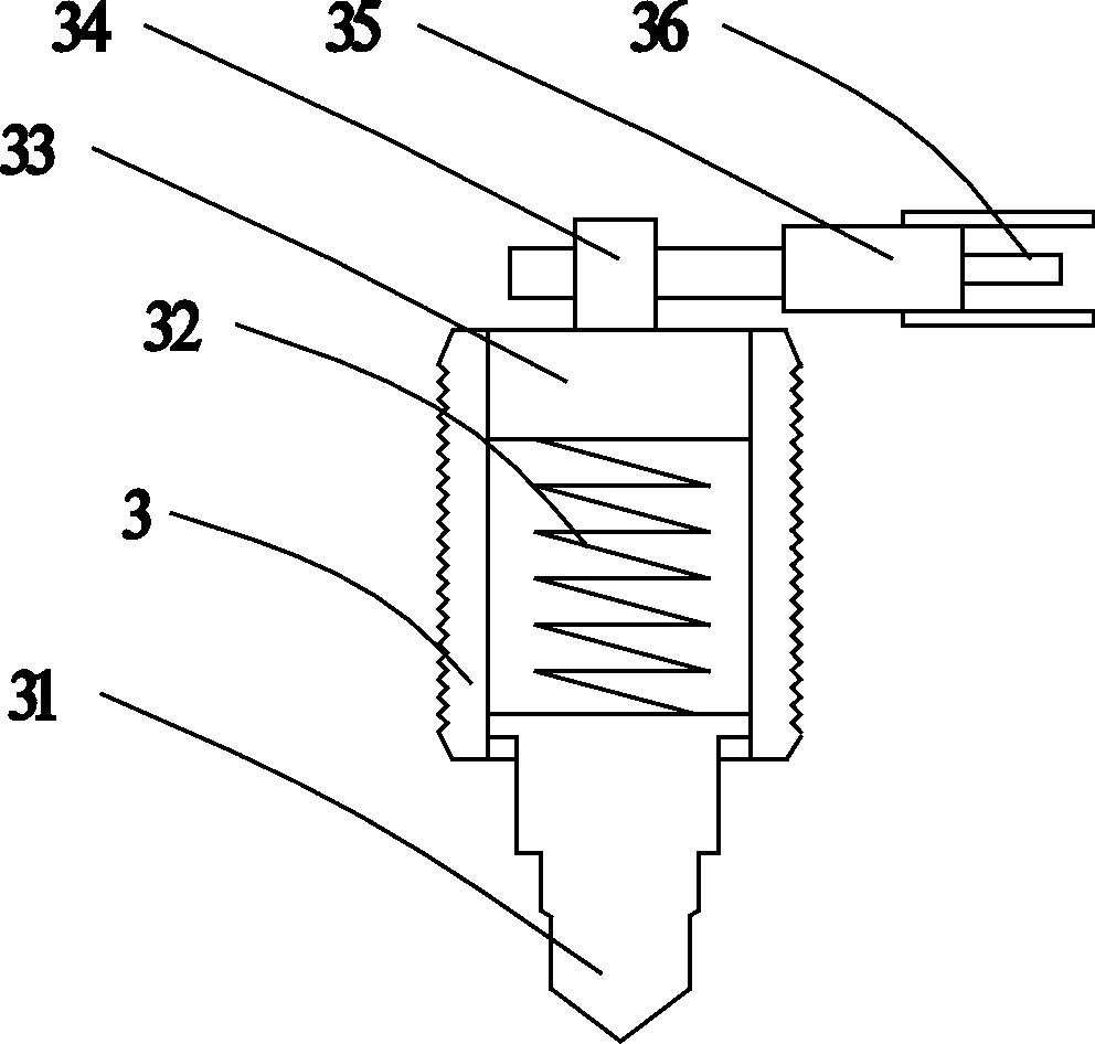 Electrostatic grounding clamp with high penetration