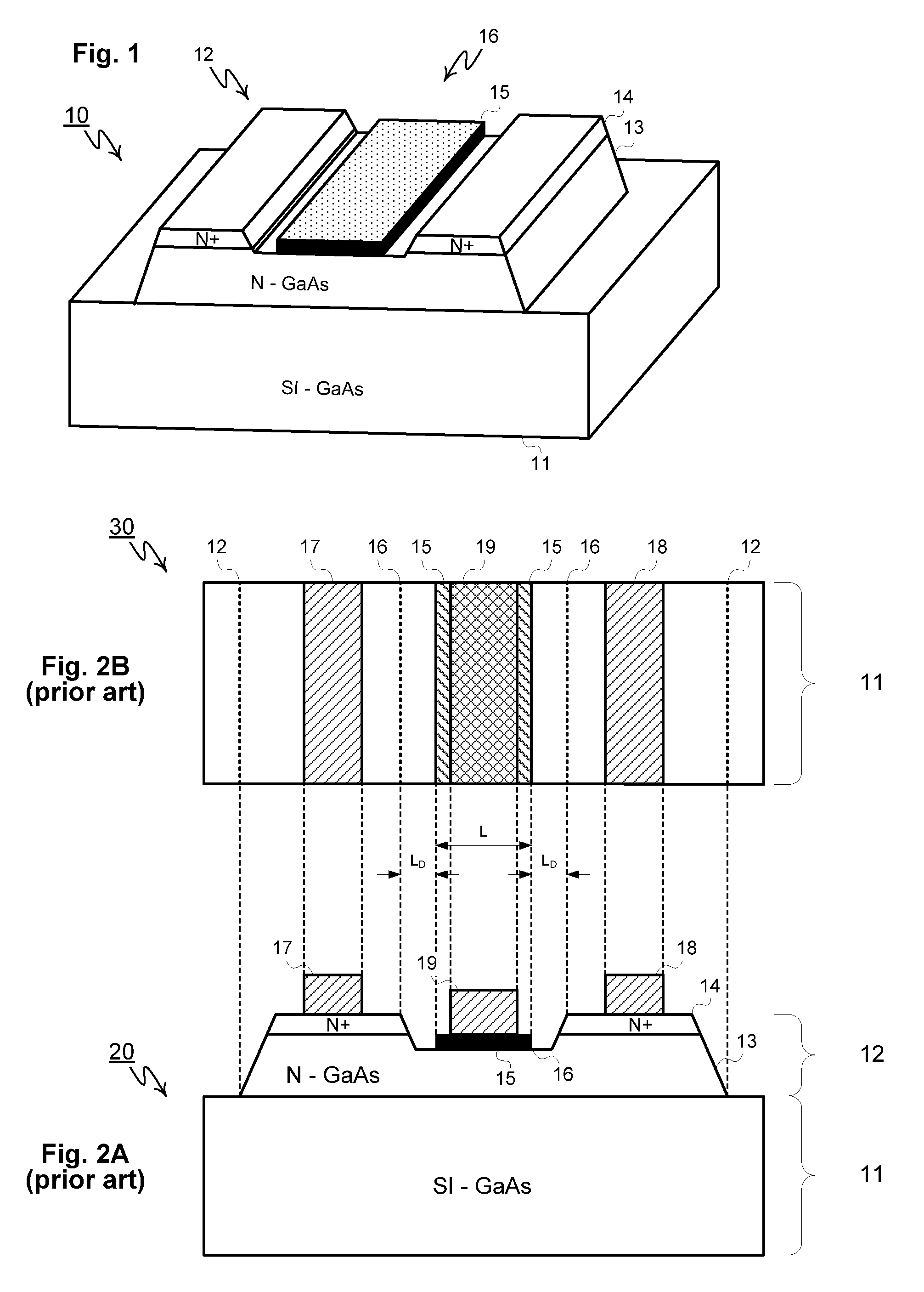 Merged and Isolated Power MESFET Devices