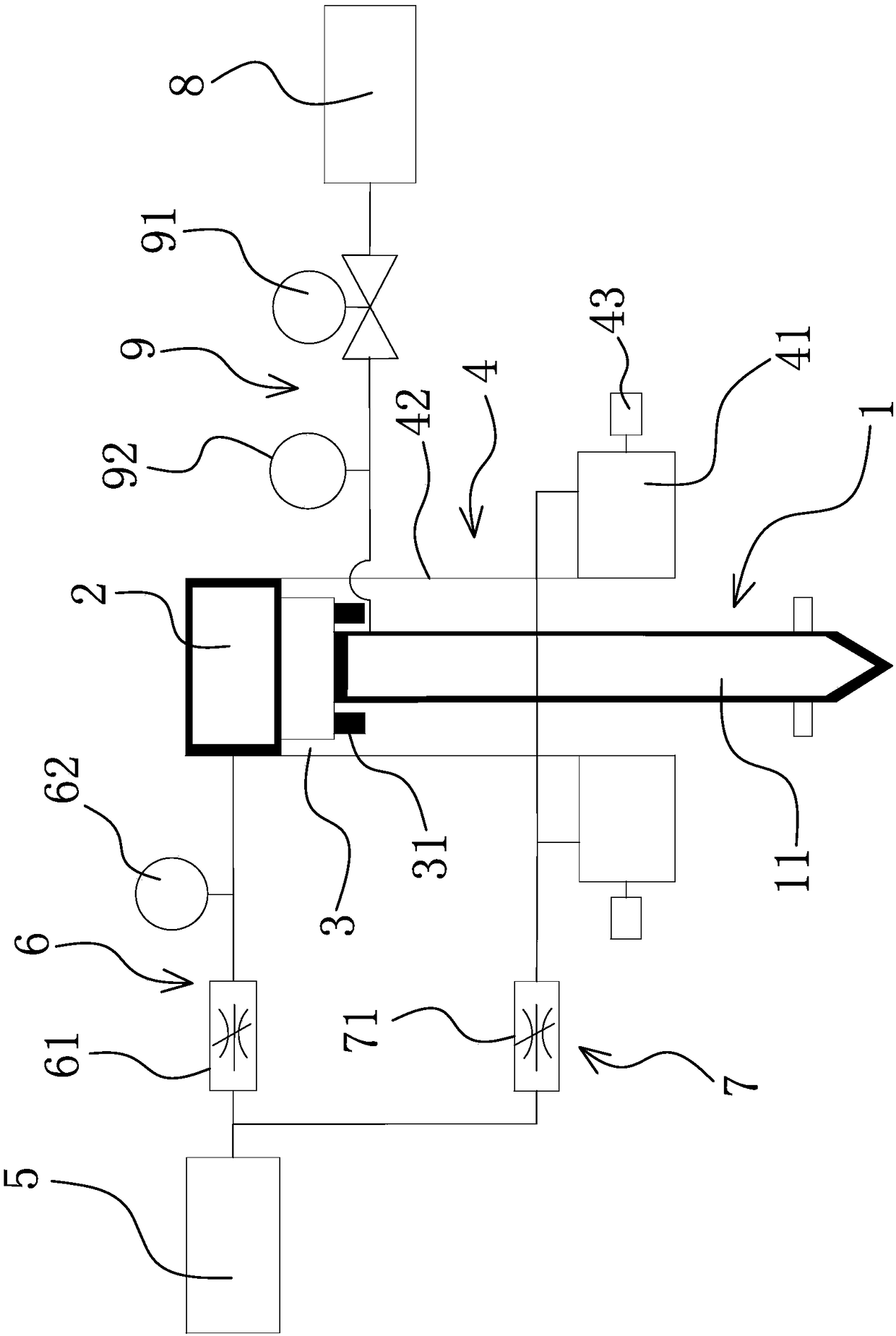 Electric control system and electric control method for integrated pile driver drill pipe