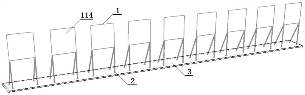 Single-character combined type heightened advertising device suitable for being used in building construction site