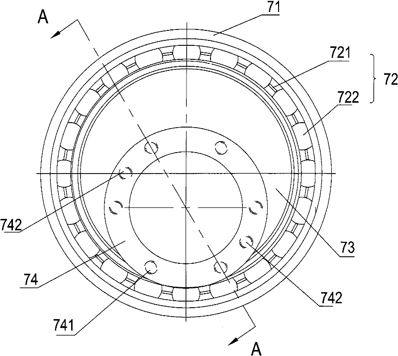 Eccentric connecting component and needling machine with same