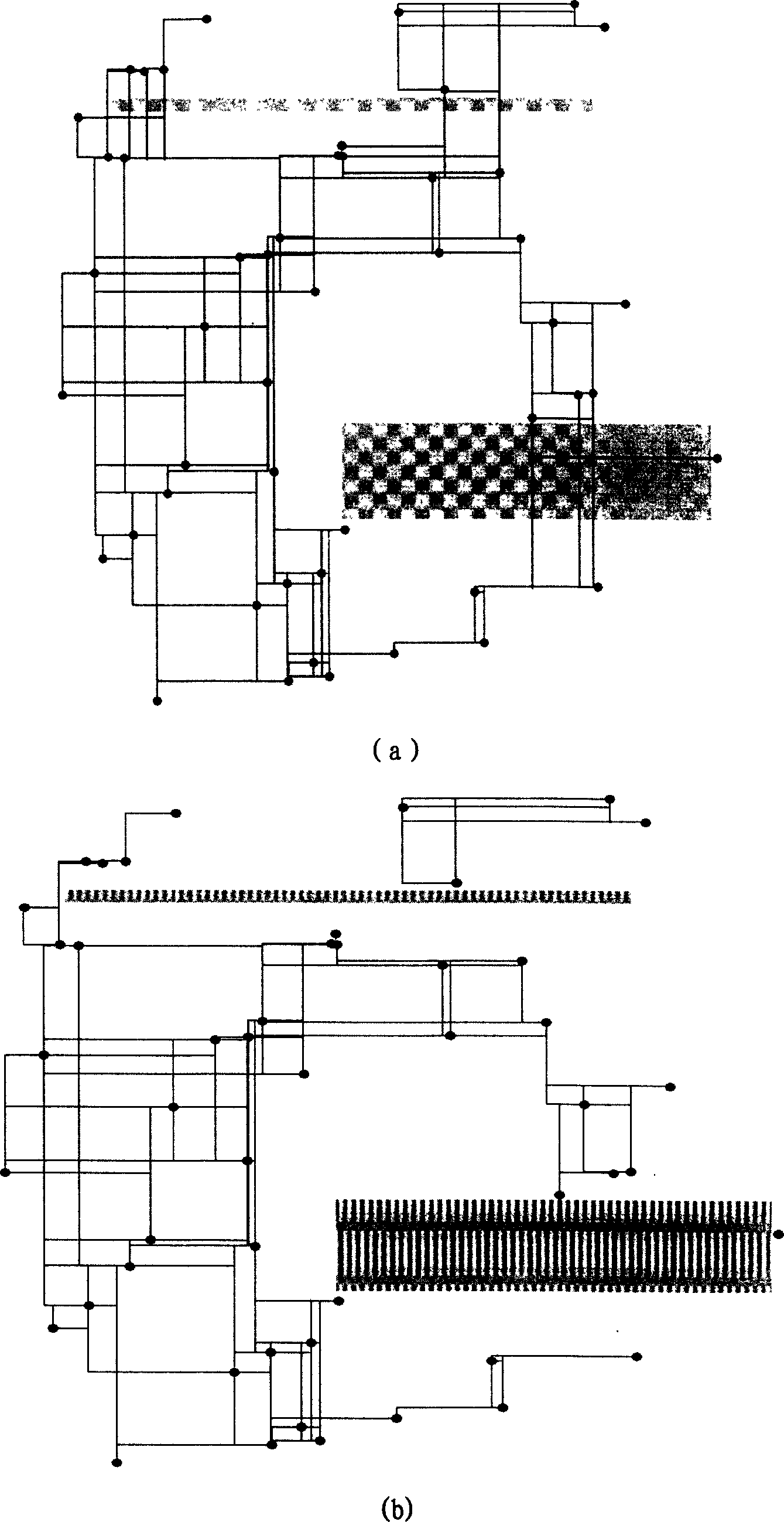 Rectangular steiner tree method of super large size integrated circuit avoiding barrier
