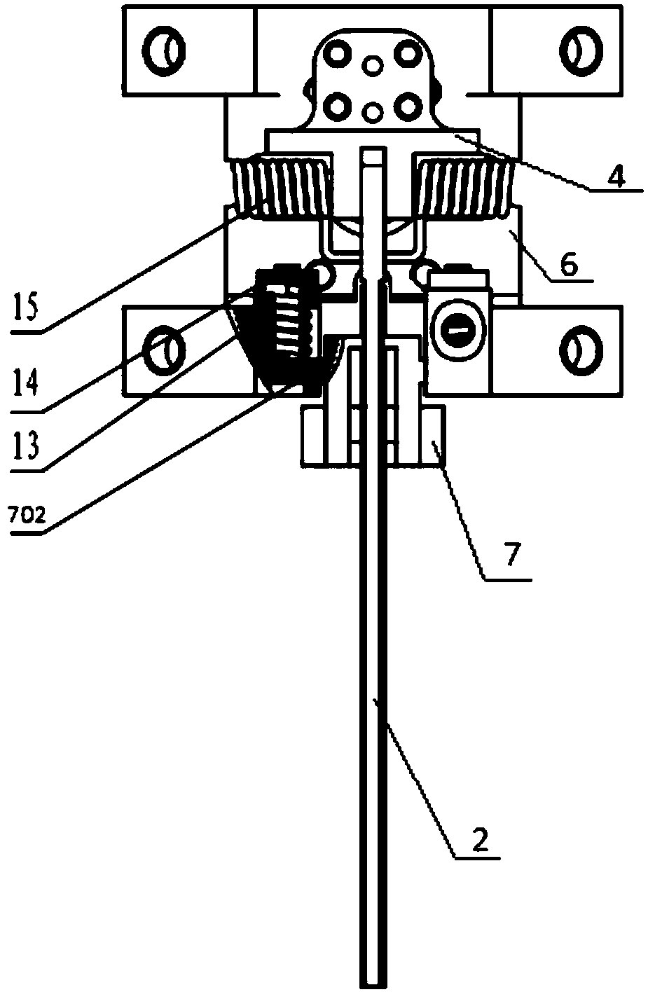 Delayed expansion mechanism for folding rudder sheets of small missile