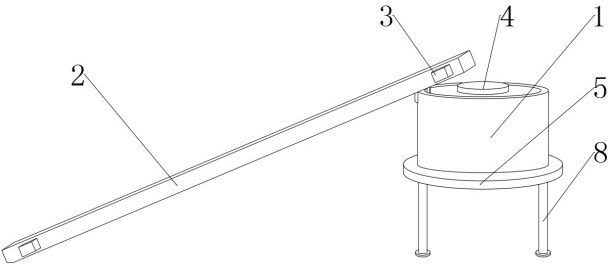 A device for collecting chicken manure