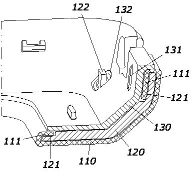Leather-coated movable housing of mobile phone and coating method thereof