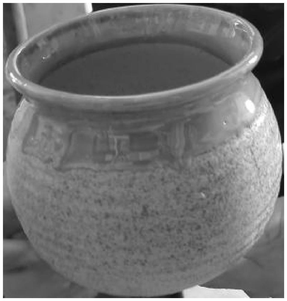 Method for preparing ceramic handicraft by utilizing dried sludge