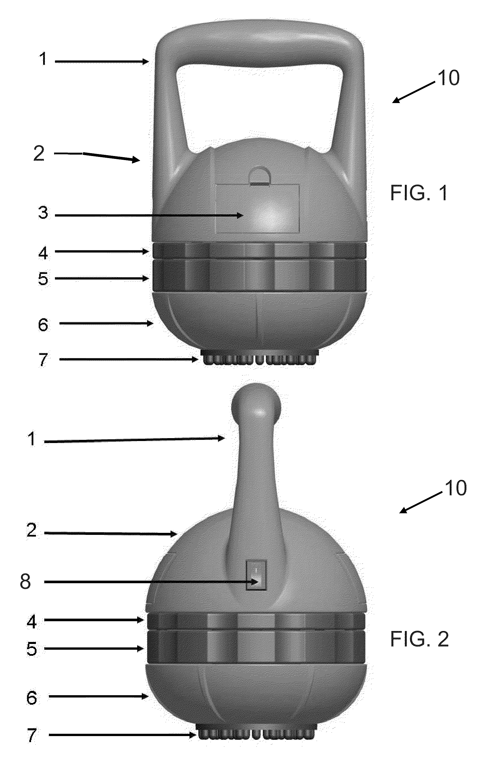 Vibratory Exercise Device with Low Center of Gravity and Modular Weights