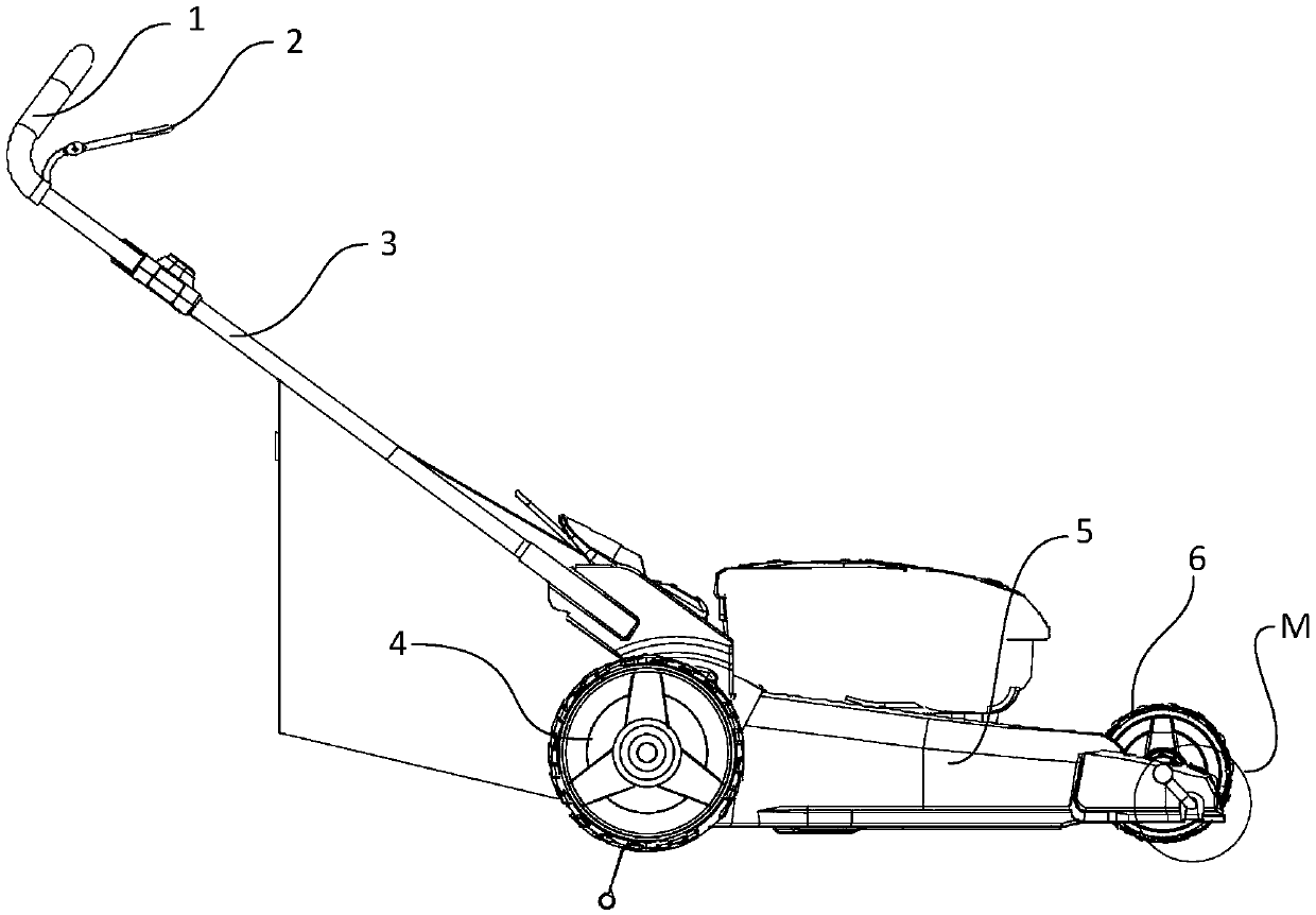 Hand-propelled wheeled vehicle