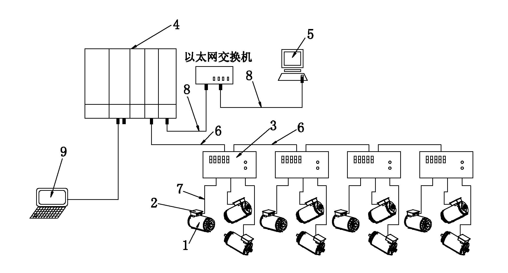 Motor monitoring system of three-roller continuous tube-rolling mill