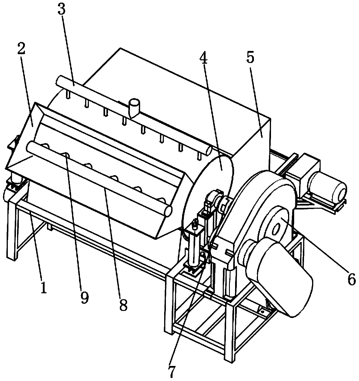 Dust remover with internal cleaning assembly and application method thereof