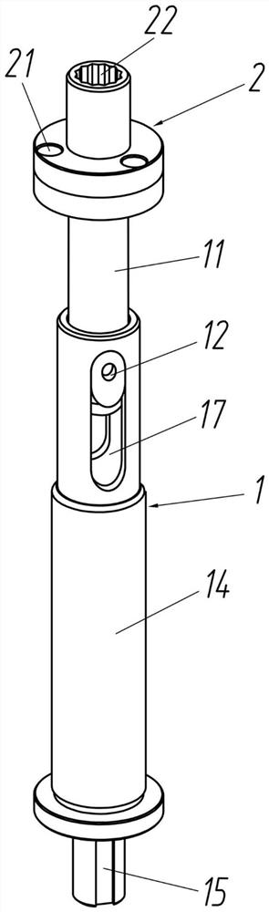 Transmission shaft device for automobile air-conditioning compressor suction performance testing equipment