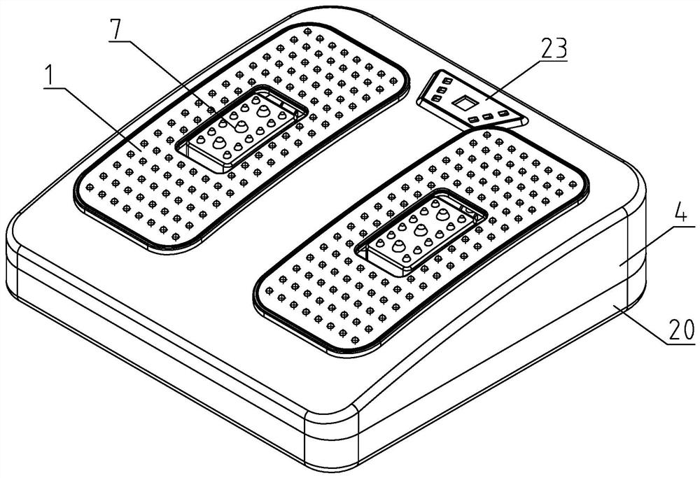 Vibration skin scraping pedicure massager