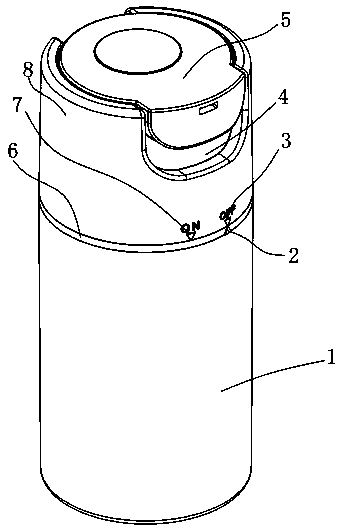 Rotary pressing type vacuum flask