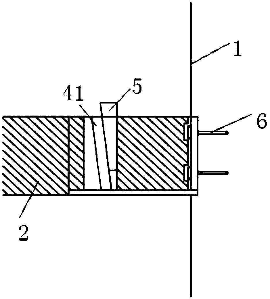 Fabricated steel-wood structure connecting joint