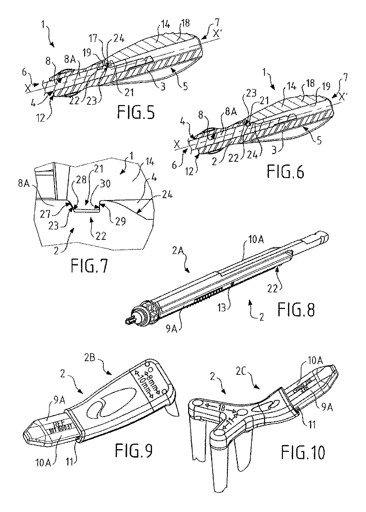 Gripping handle for a surgical tool, and method and machine for producing such a gripping handle