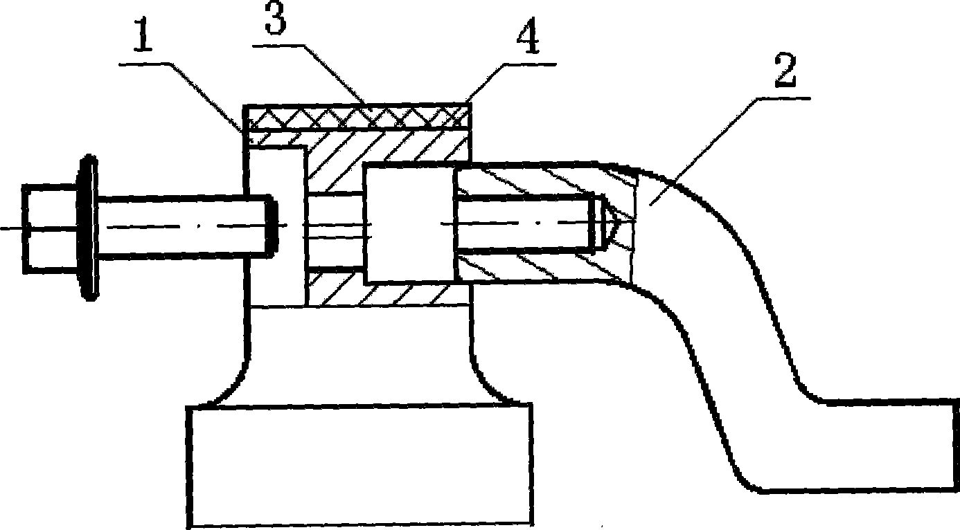 Connection structure of suspension bracket