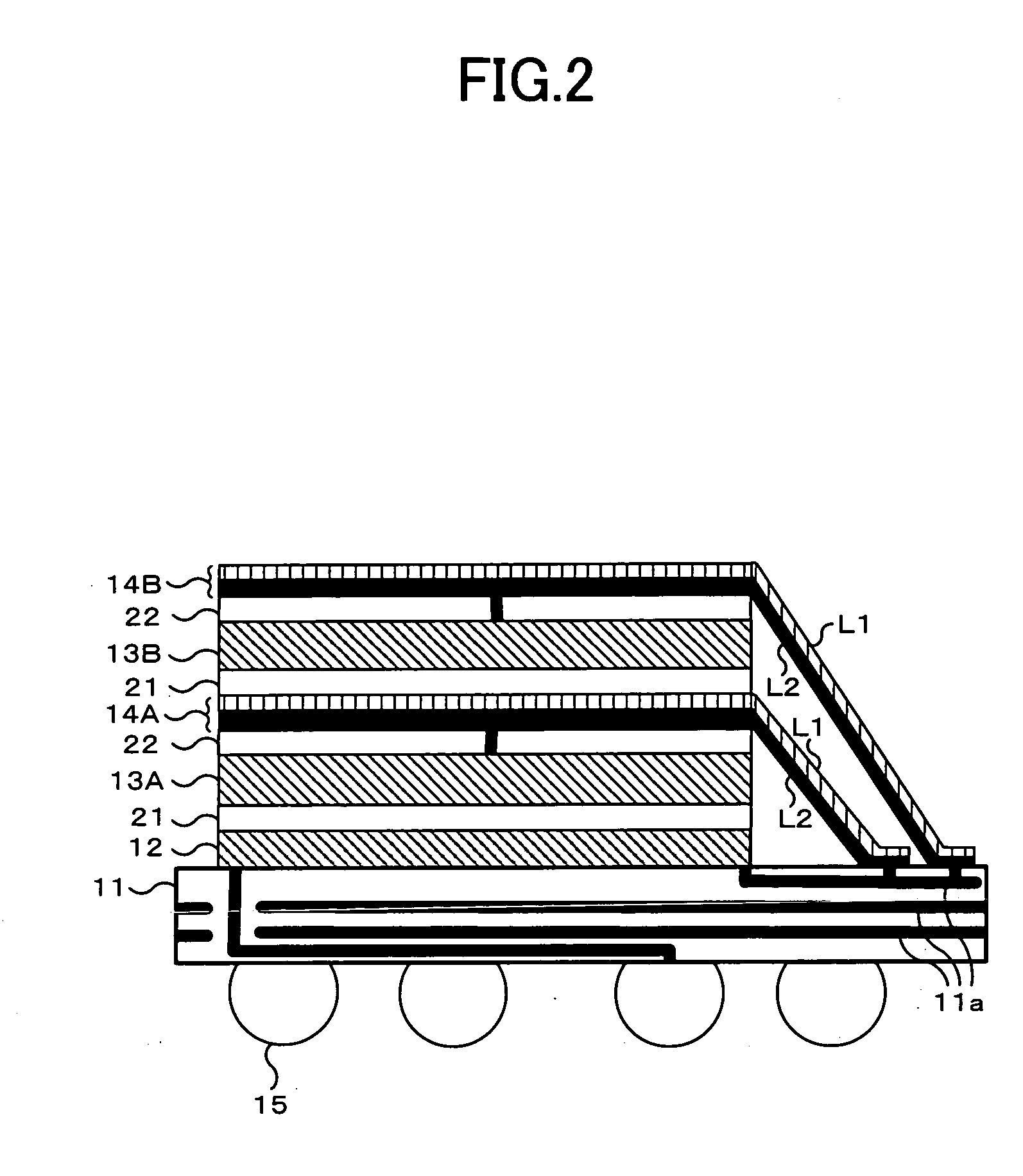 Stacked type semiconductor device