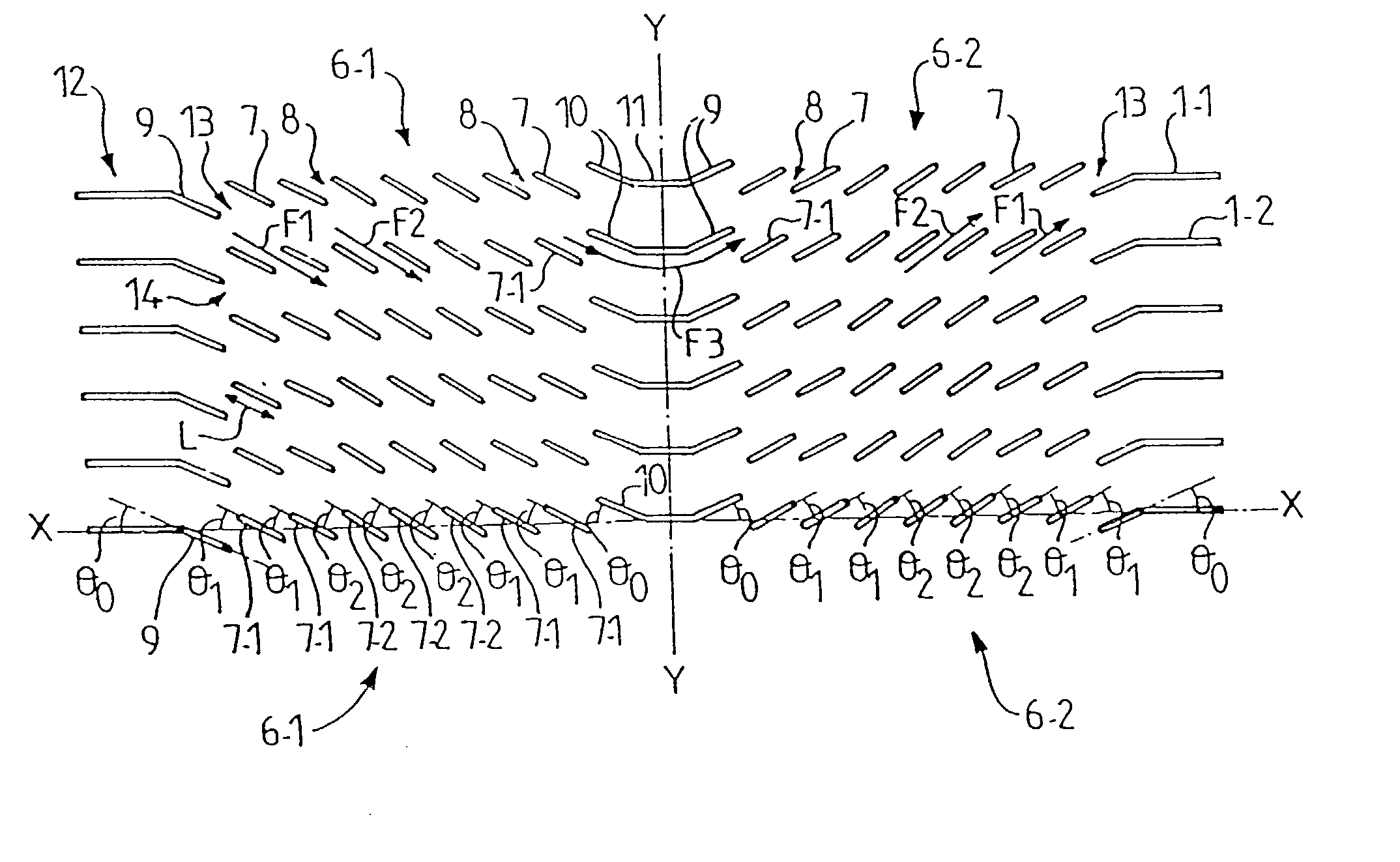 Metallic cooling fin for a heat exchanger, especially for a motor vehicle