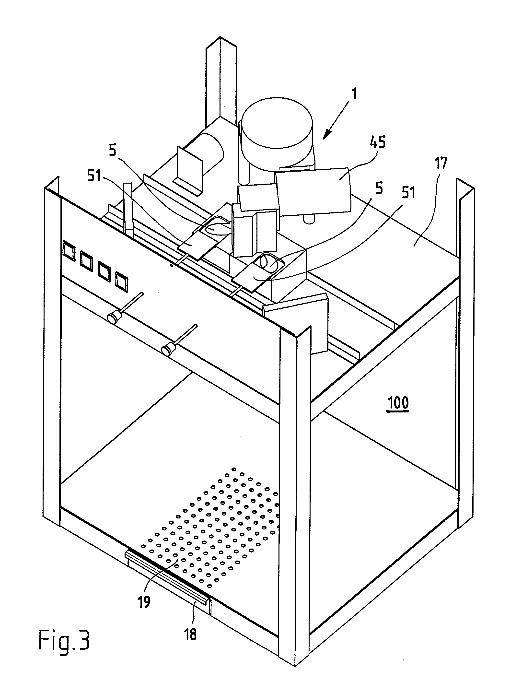 Method and device for producing expanded food