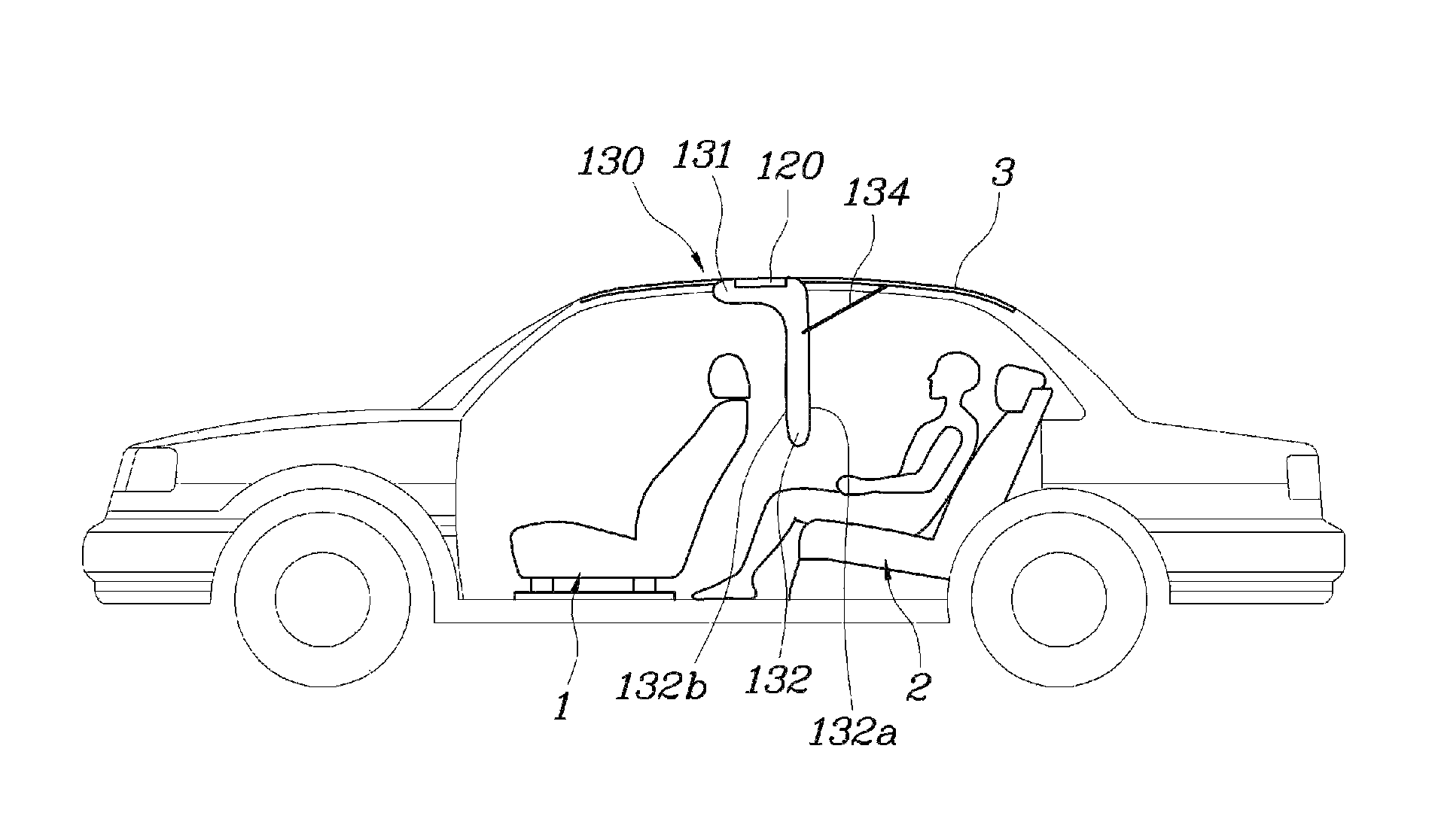 Internal airbag device