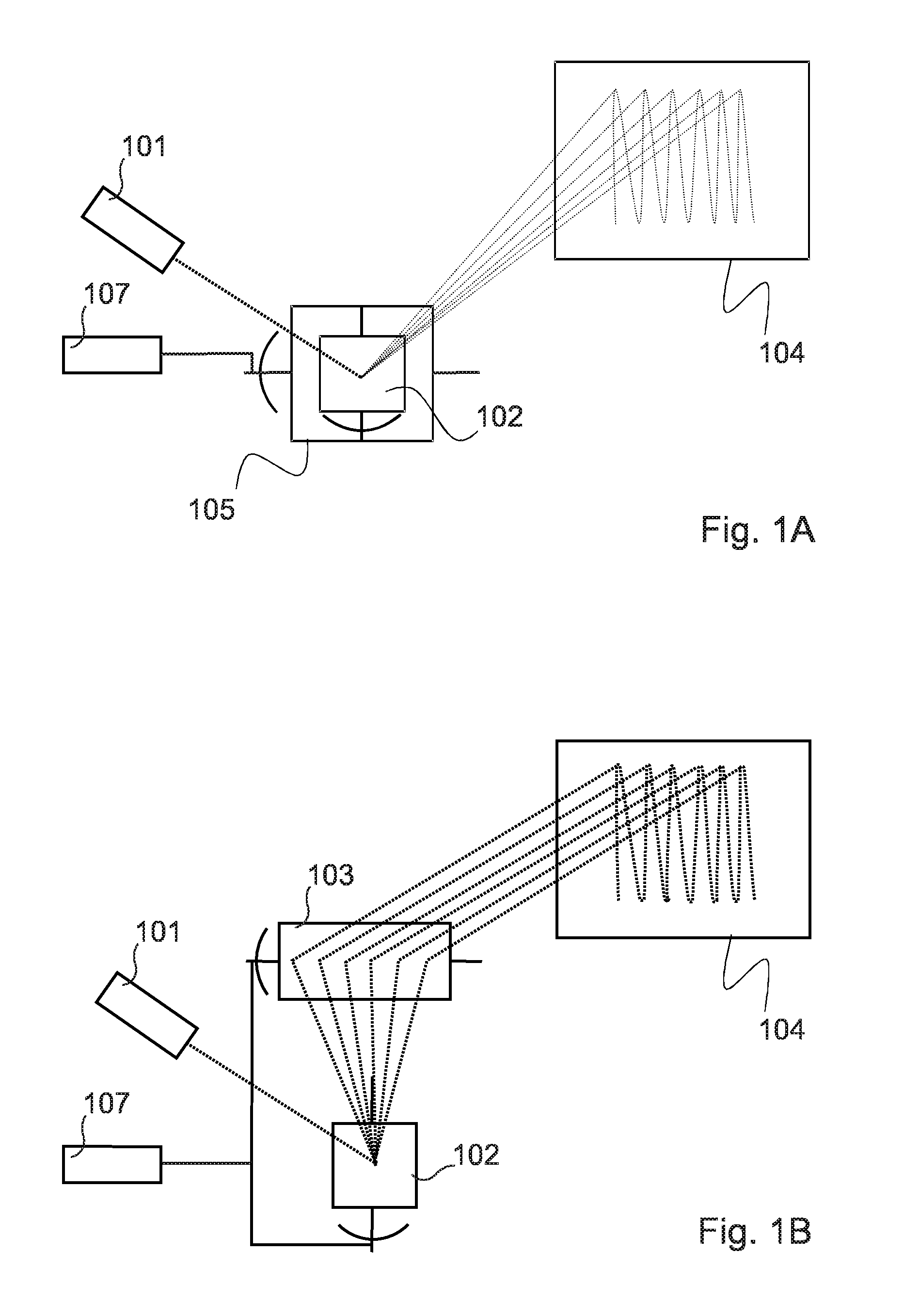 Micro-projection device with antispeckle vibration mode