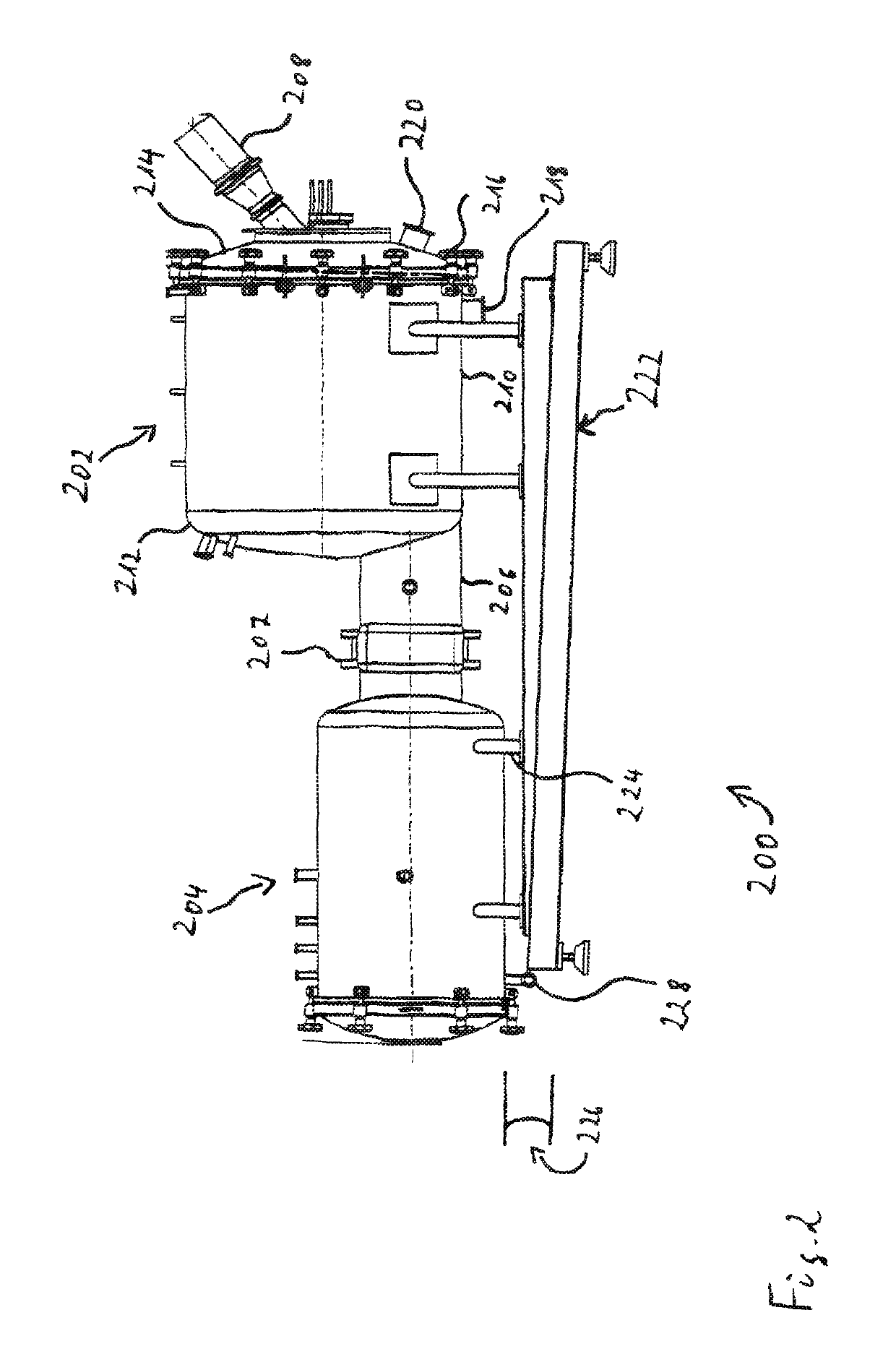 Process line for the production of freeze-dried particles