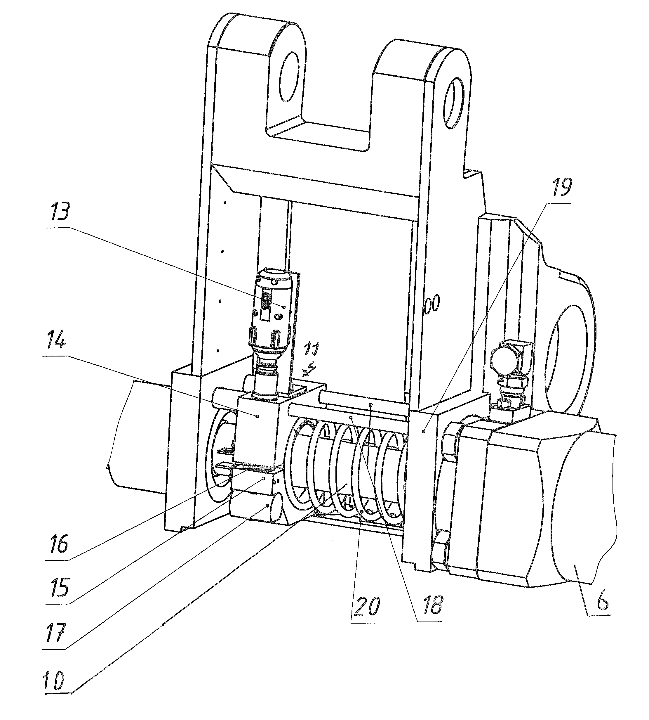 Machine for flash-butt welding of rails