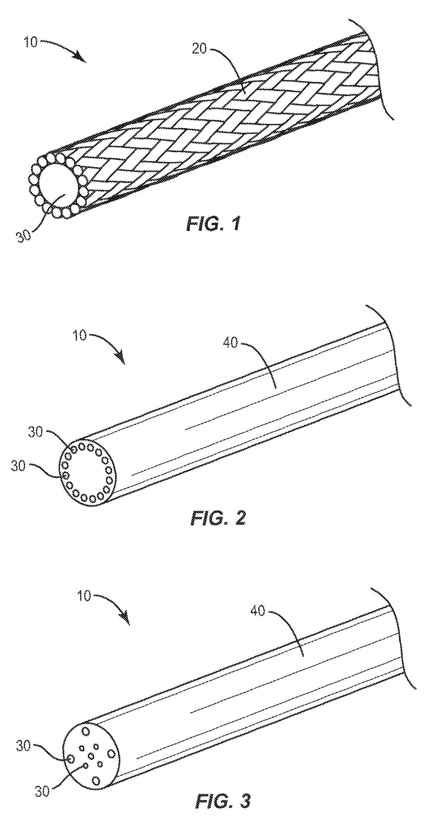 Pultrusion process for preparing composites having low percentage of fibers and articles made from same