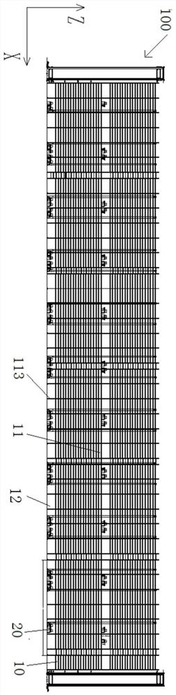 Multi-layer box type shuttle vehicle stereoscopic warehouse