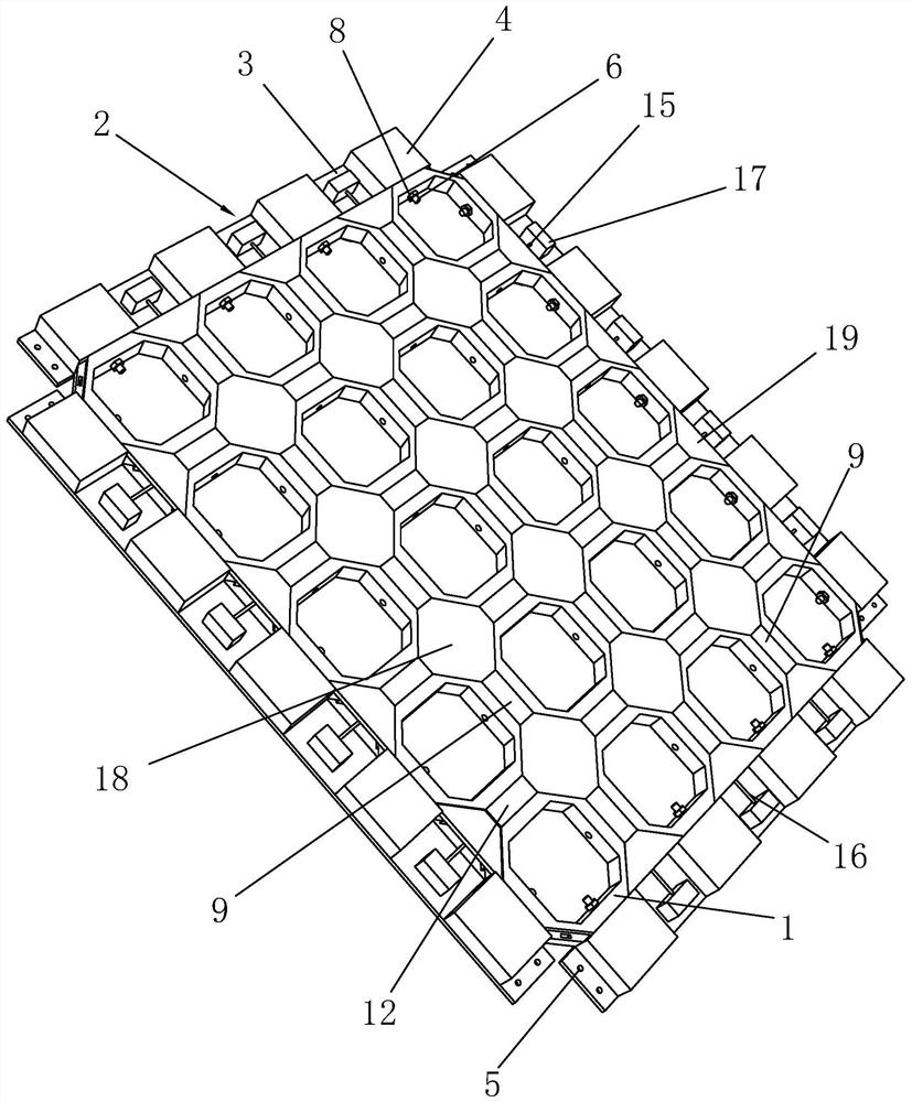 Construction method of block structure of ecological revetment