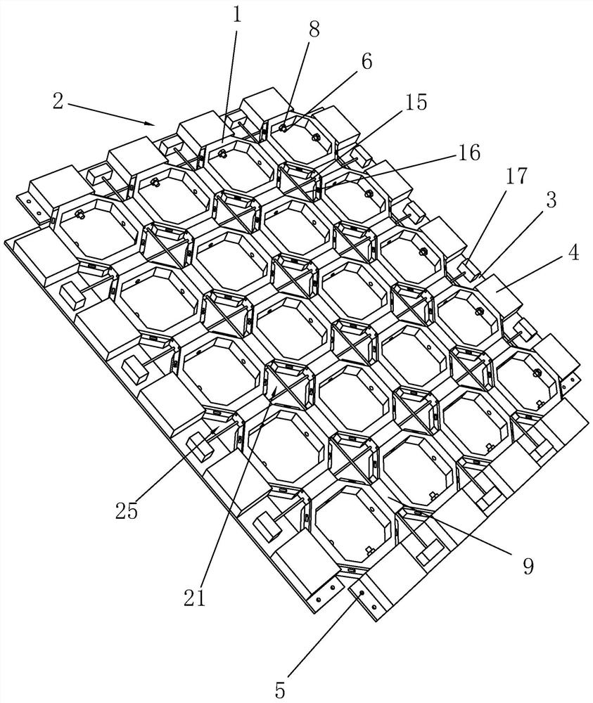 Construction method of block structure of ecological revetment