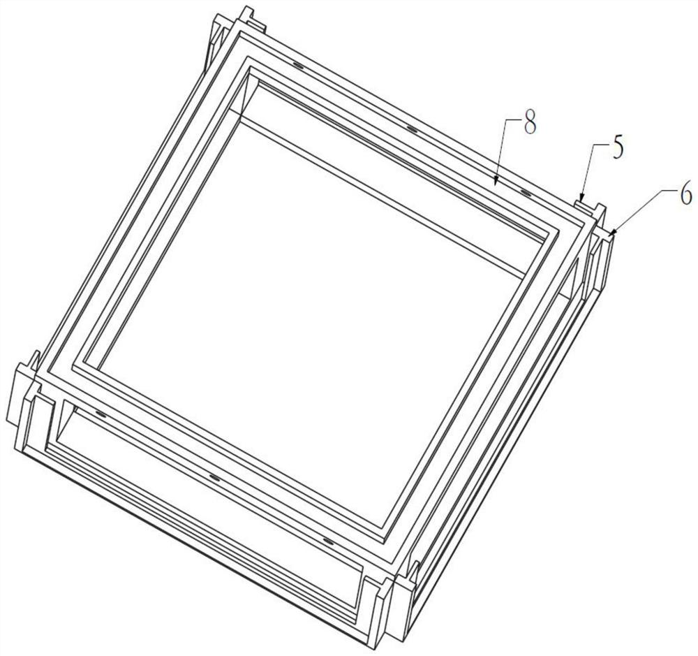 Add-on elevator with modular structure and its manufacturing equipment and manufacturing process