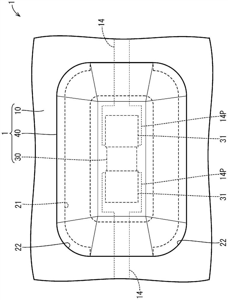 Battery wiring module and flexible substrate with electronic component