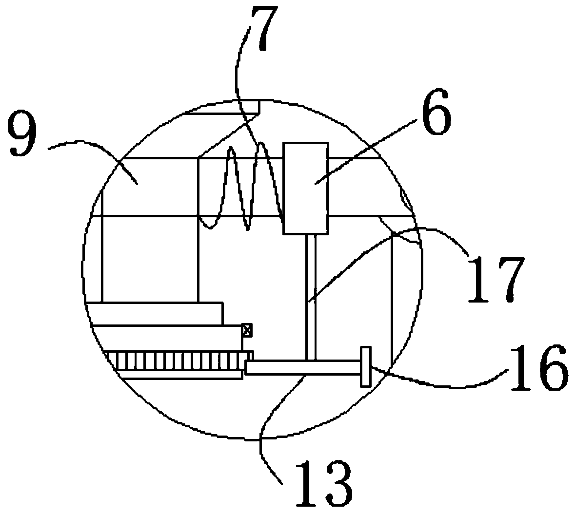 Intermittent blanking type powder making device for western medicine tablets