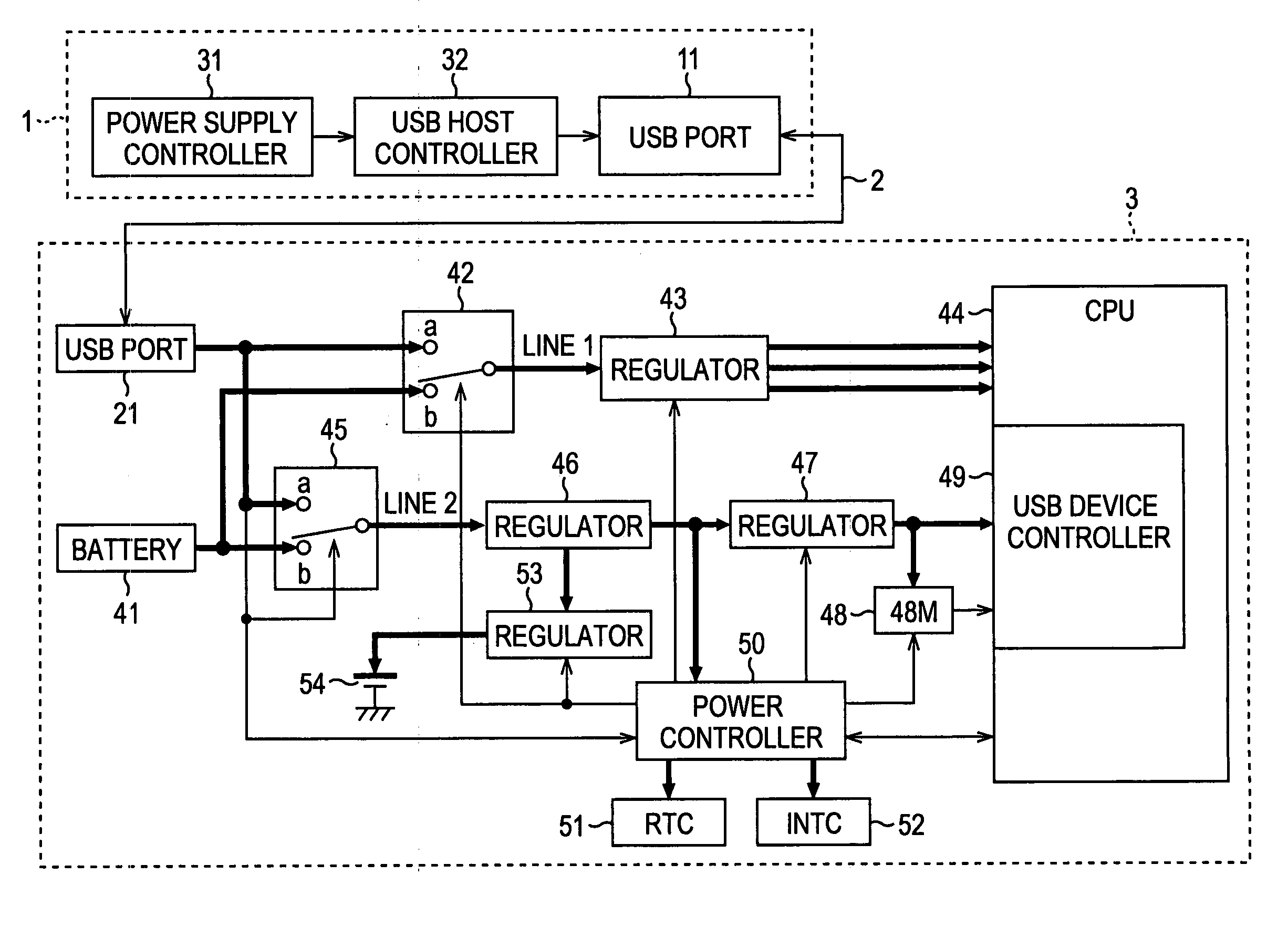 Electronic device and power supply control method