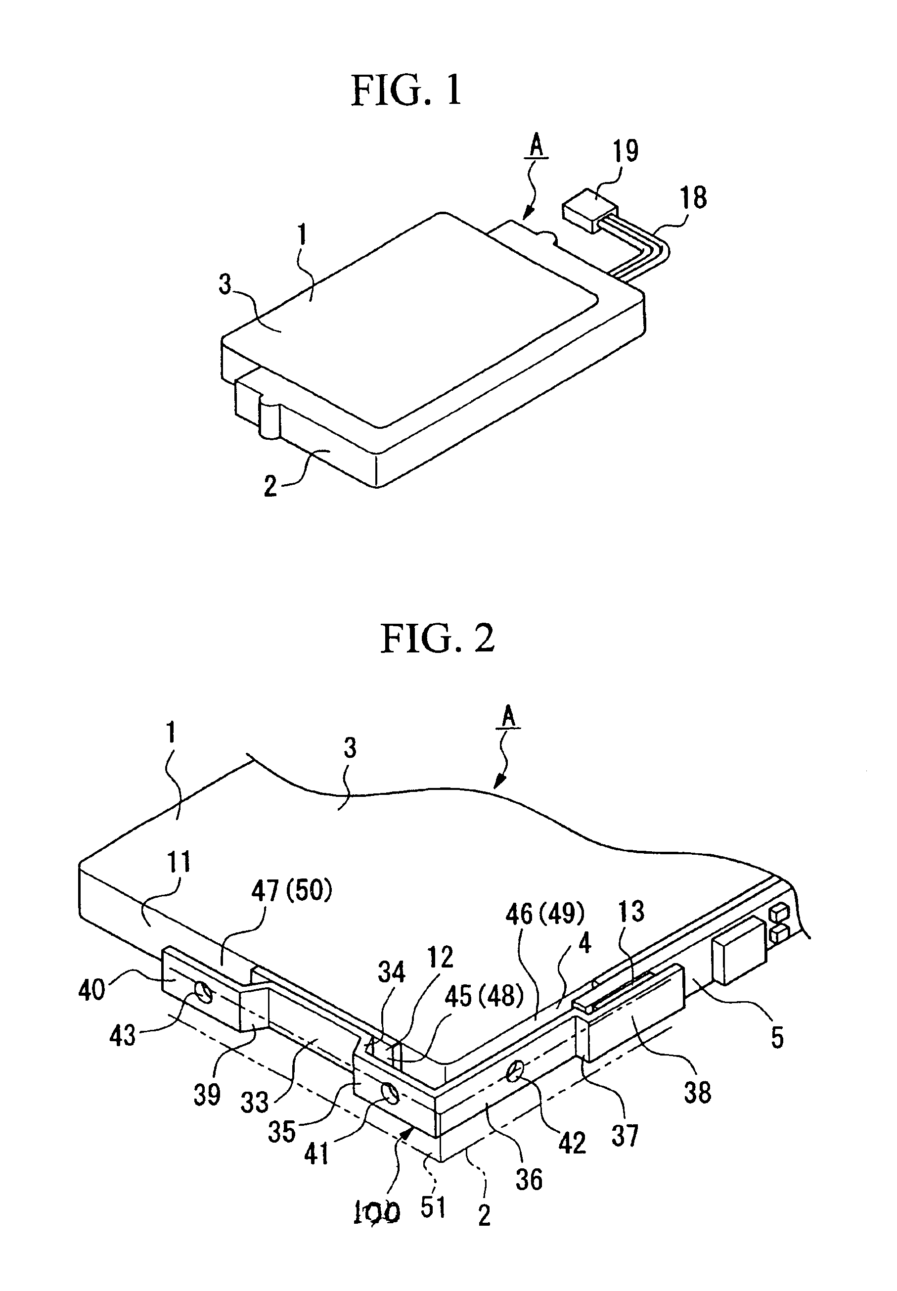 Battery having a circuit board attached to it and a molded section enveloping the battery and the circuit board