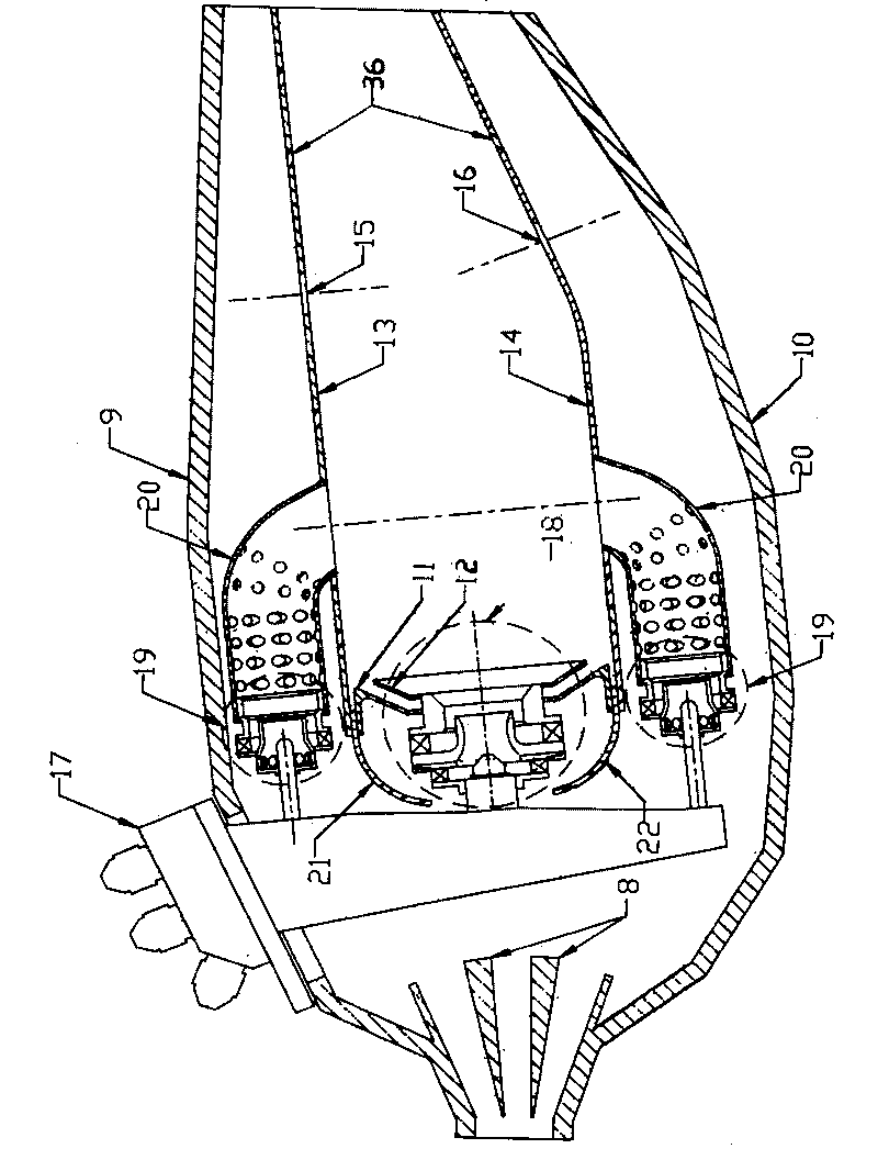 Counter-flow flame combustion chamber