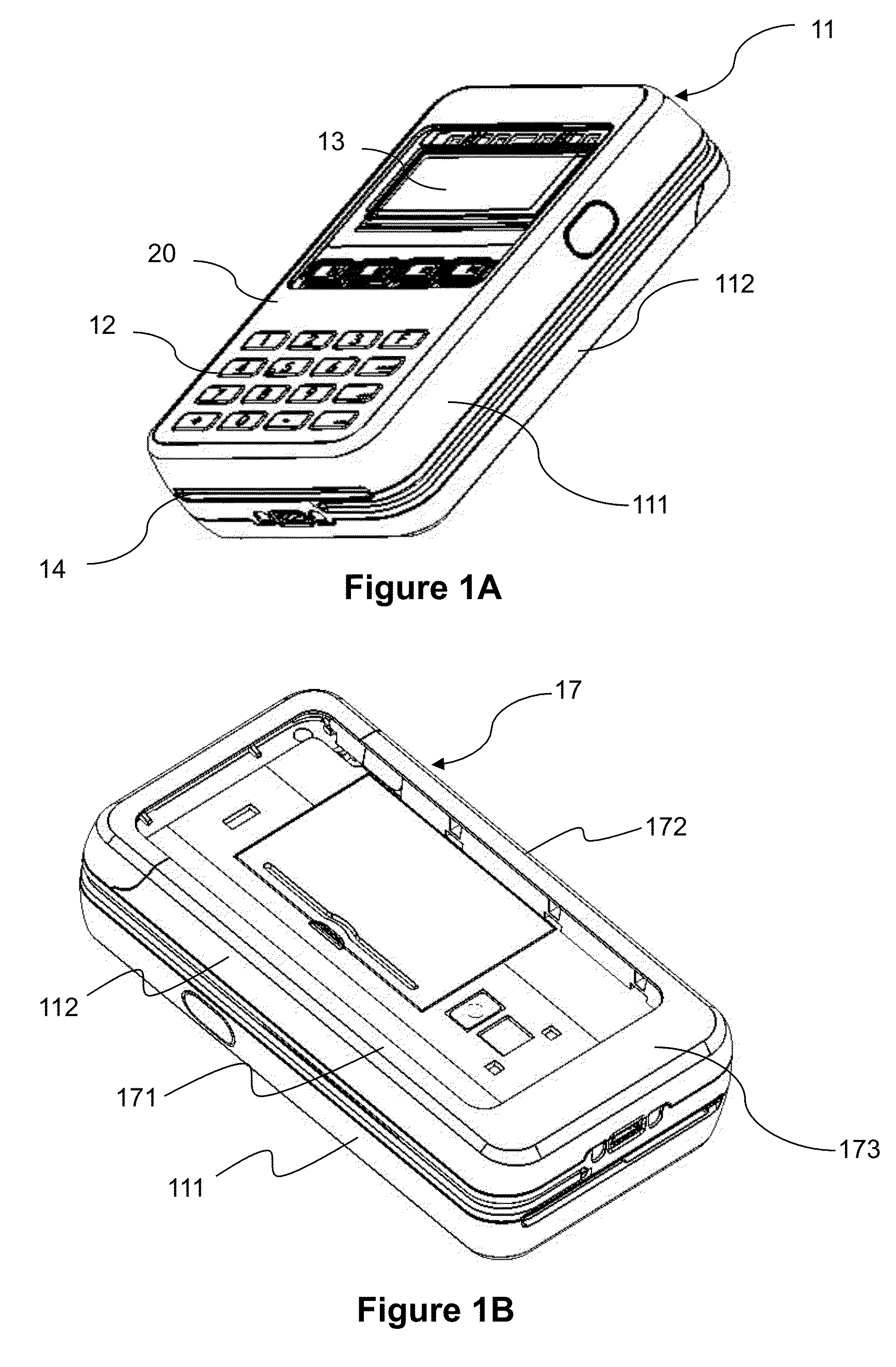 Electronic payment device able to receive and hold a portable telephone