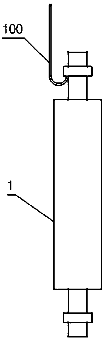 Rubber roller placing frame of printer