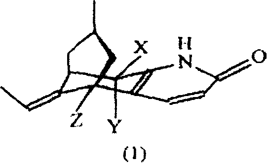 Huperzine and its derivant or its salt implantation agent, its preparation method and application