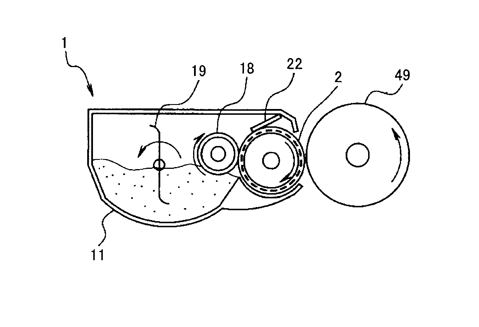 Developing device, image forming apparatus, and image forming method