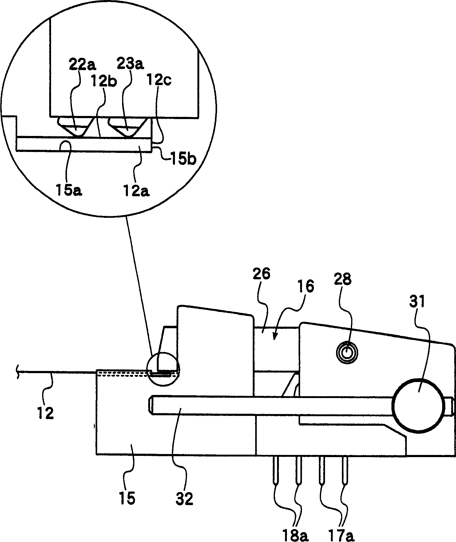 Socket for electronic elements