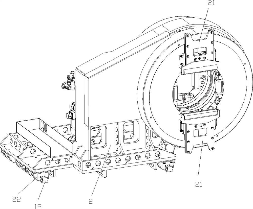 Direct-conveying type semi-automatic feeding mechanical device