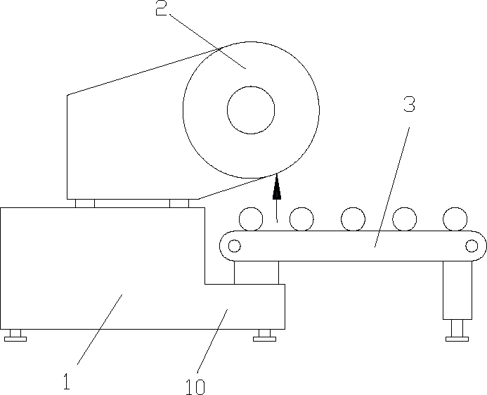 Direct-conveying type semi-automatic feeding mechanical device